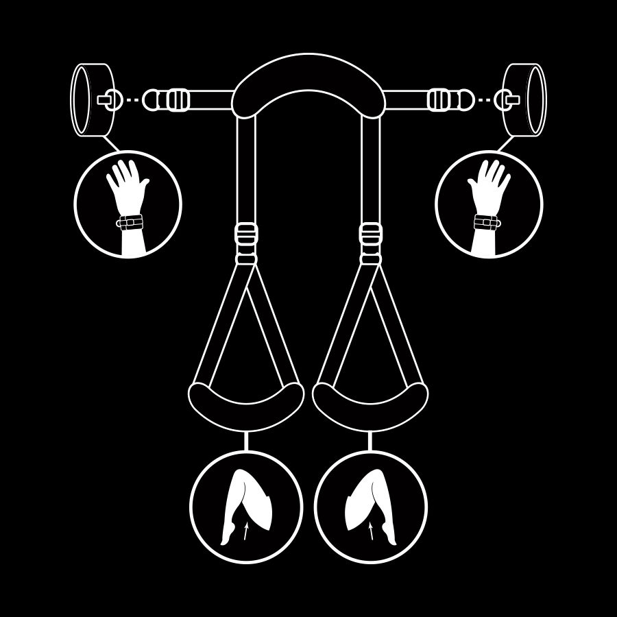Fetish Submissive Bondage-Set Cătușe Poziția Picioare Deschise 2 img 69266 24b56aae15b7118c8e228686580caacc 1