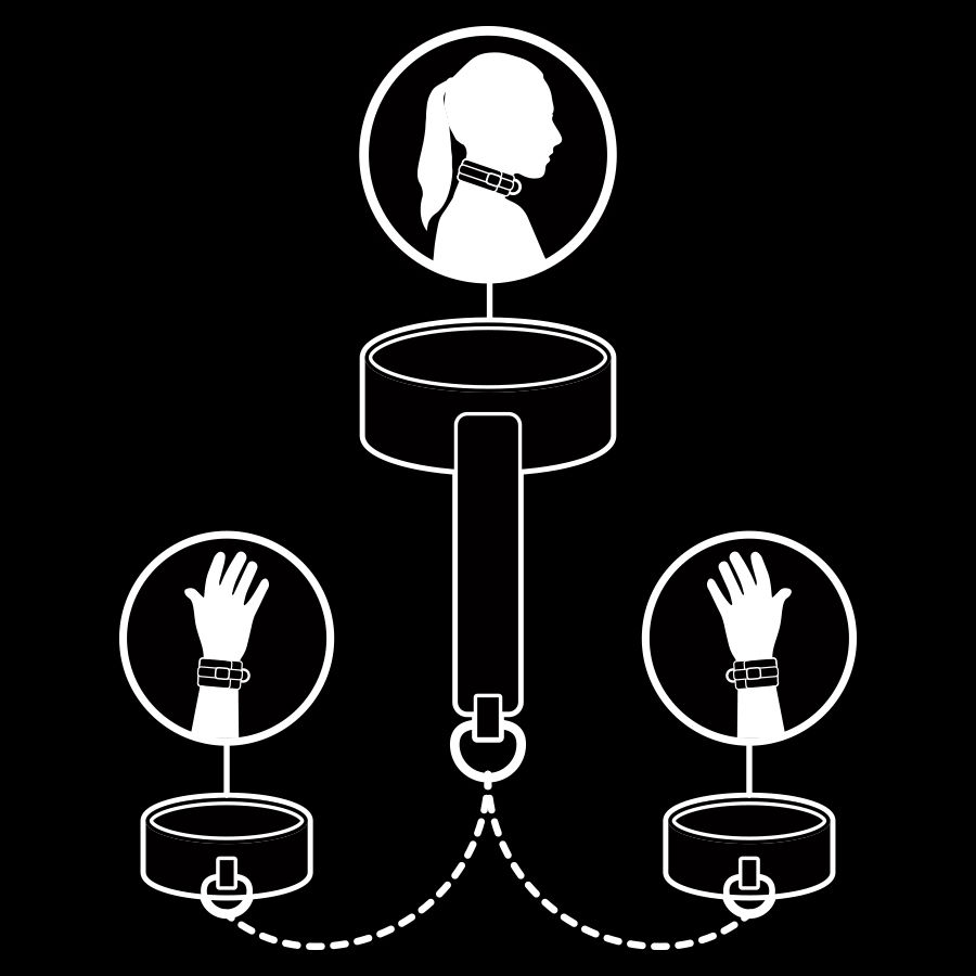 Fetish Submissive Bondage-Colier si Catuse din Piele Vegana 3 img 69271 9b3967940ea0ac0f94aa263af14d4e74 1
