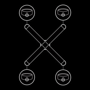 Fetish Submissive Bondage-Conector Cătușe din Piele Vegană - imagine 2