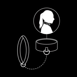 Fetish Submissive Bondage-Colier cu Lanț și Căptușeală - imagine 10