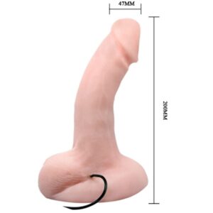 Baile-Dildo Vibrator Realist cu Ventuză, Textură Venoasă-TPR - imagine 5