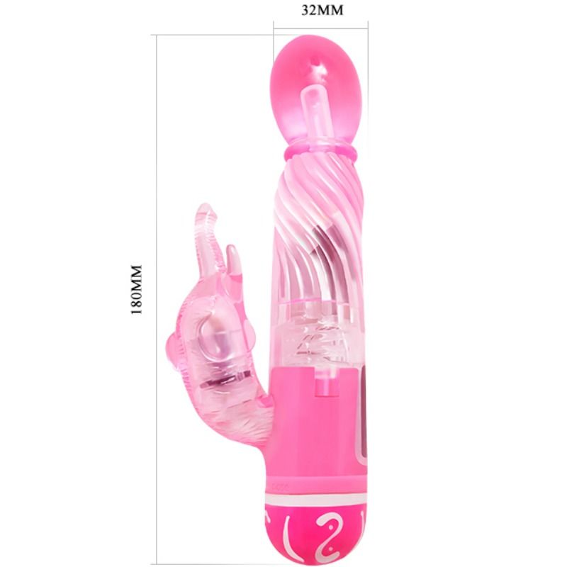 Baile Vibrators-Multispeed Vibrator cu Stimulator Roz-TPR, 10 5 img 70064 5e9766e0558b66c4171193069436390c 1