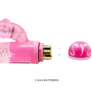 Baile Vibrators-Multispeed Vibrator cu Stimulator Roz-TPR, 10 16 Baile Vibrators-Multispeed Vibrator cu Stimulator Roz-TPR, 10 - imagine 8