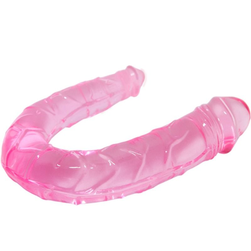 Baile Dildos-Dildou Dublu Double Dong Roz-TPR, Waterproof 4 img 70187 c91d78ff5ae4fbc6b594875310d65685 1