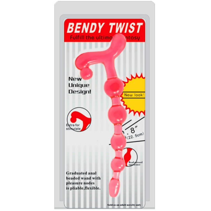 Baile Anal-Bendy Twist Bile Anale Roșii Flexibile-TPR · Jucarii Anale (imaginea 4)