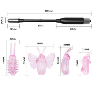 Baile Stimulating-Wizard Magic Wand Stimulator cu Vibrație-TPR - imagine 7
