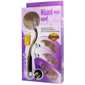 Baile Stimulating-Wizard Magic Wand Stimulator cu Vibrație-TPR - imagine 6