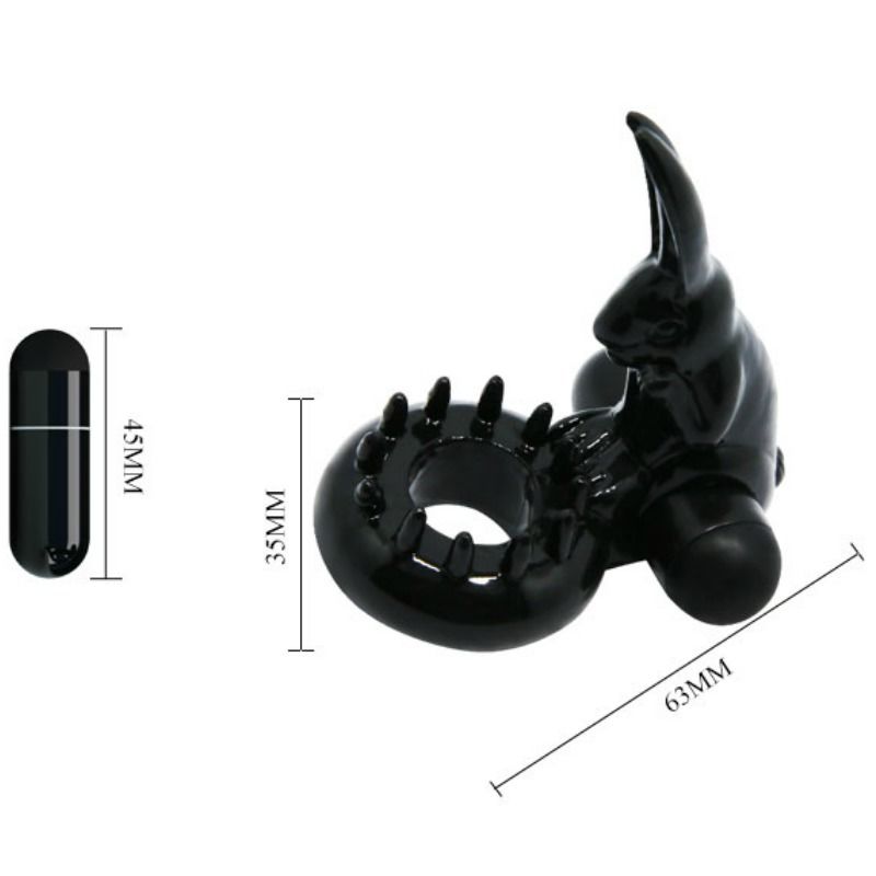 Baile For Him-Inelet Vibrant cu Rabbit pentru Stimulare 5 img 70732 273e417079efe15d9ea9e5b7b3d7048e 1