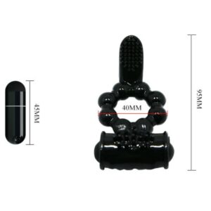 Baile For Him-Sweet Ring Ring cu Dublu Stimulator-Silicon 16 Baile For Him-Sweet Ring Ring cu Dublu Stimulator-Silicon - imagine 8