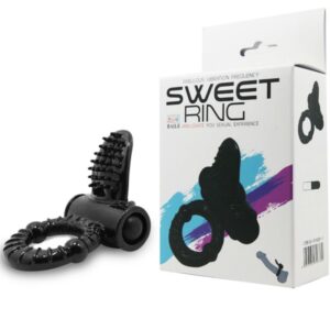 Baile For Him-Inel Vibrant Sweet Ring cu Iepuraș Texturat-Silicon 11 Baile For Him-Inel Vibrant Sweet Ring cu Iepuraș Texturat-Silicon - imagine 3