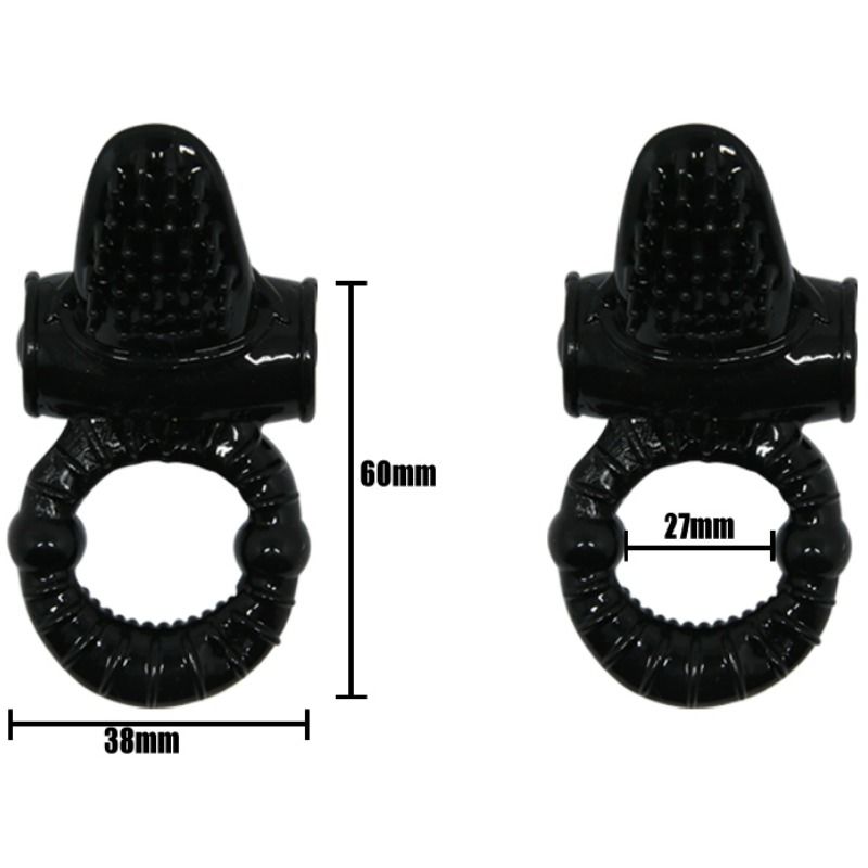 Baile For Him-Inel Vibrant Sweet Ring cu Iepuraș Texturat-Silicon 2 img 70785 482a811d2393edc4a7f291cf5705051f 1