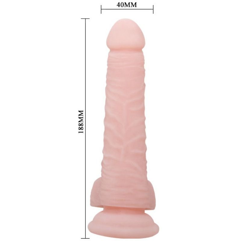 Baile Dildos-Super Realistic Natural Dildo 18.8 cm-TPR, Ventuza 3 img 70806 70b8625ffaa3d8f70778f99bd3e7d4f9 1