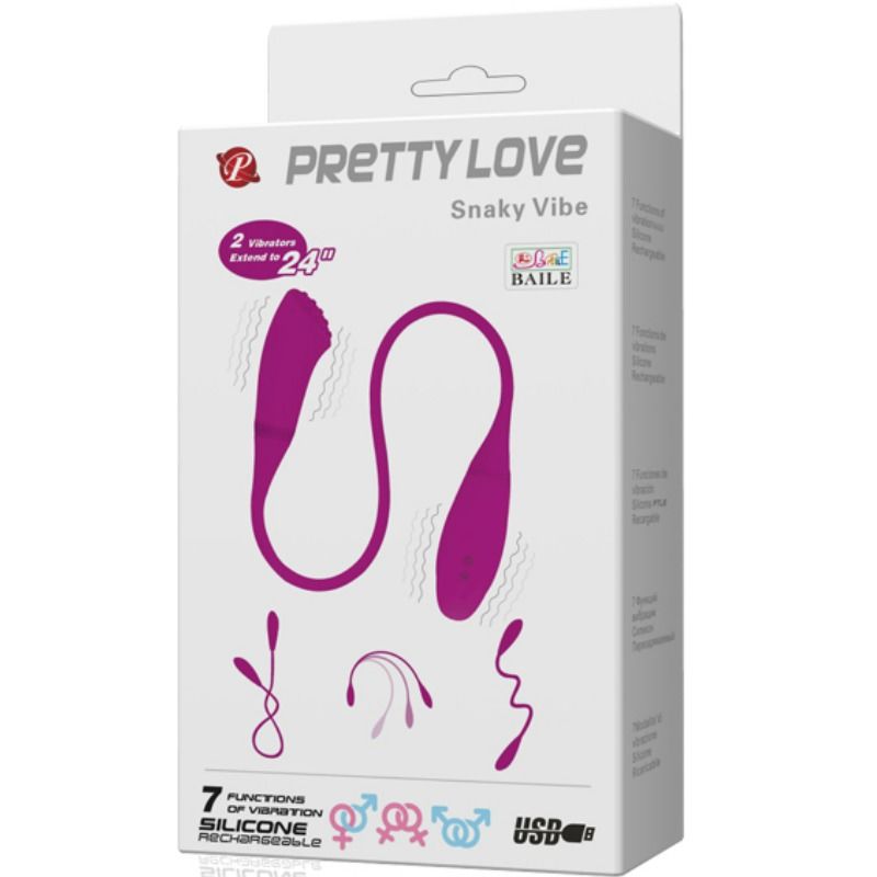 Fun Toys-Smart Snaky Vibe Vibrator 2 Motors-Silicon, 7 Trepte 2 Fun Toys-Smart Snaky Vibe Vibrator 2 Motors-Silicon, 7 Trepte — PRETTY LOVE · Vibratoare (imaginea 2)