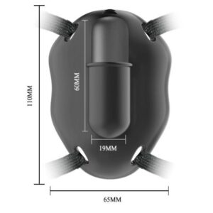 Fun Toys-Strap-on cu Bullet Vibrator Carter-Silicon, 12 Trepte - imagine 7