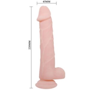 Baile Dildos-Dildo Super Realist 22 Cm-TPR, Ventuza - imagine 3
