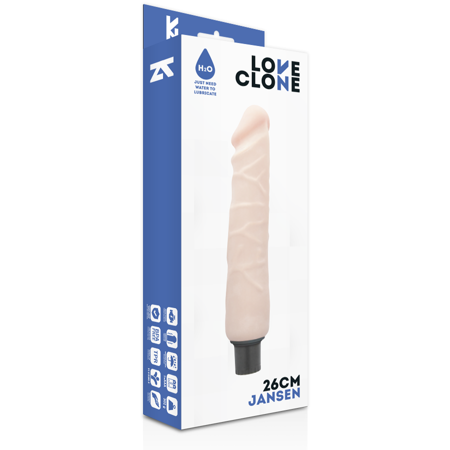 Loveclone-Jansen Vibrator cu Autolubrifiere 26 Cm - Ø 4.2 Cm-TPR 4 img 73481 d713b2d8cece933949c92e2ccd274fa0 1