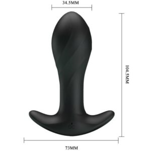 Anal Toys-Vibrator Anal Negru-Silicon, 12 Trepte, Reincarcabil 16 Anal Toys-Vibrator Anal Negru-Silicon, 12 Trepte, Reincarcabil - imagine 8