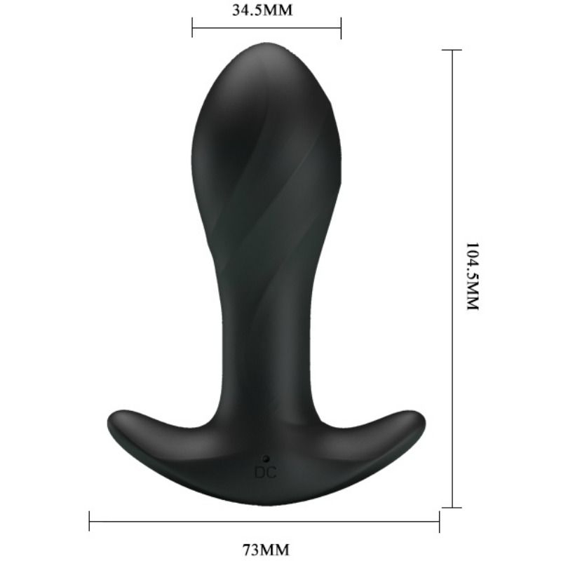 Anal Toys-Vibrator Anal Negru-Silicon, 12 Trepte, Reincarcabil 8 img 74538 8d7a2a17f06877e90b72d5912716668b 1
