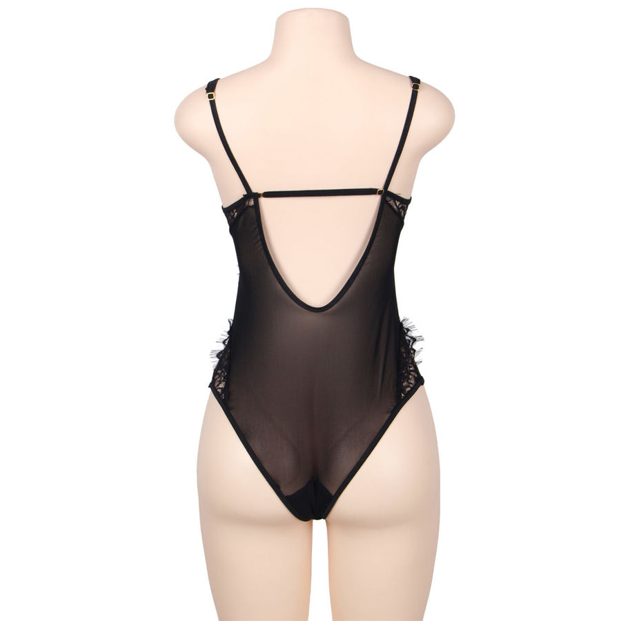 Subblime Queen Plus Size-Queen Plus Teddy Negru cu Dantelă 3 img 76810 8df97172a7da26b75c661ecf16166957 1
