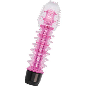 Glossy-Axel Vibrator Pink-TPE, Waterproof - imagine 3