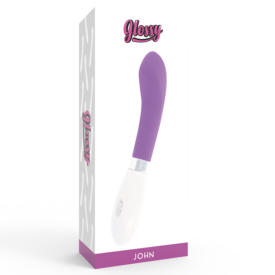 Glossy-John Vibrator Purple-Silicon, 10 Trepte, Waterproof 3 img 78511 92cfaa24e54cdb93241b2050a0854686 1