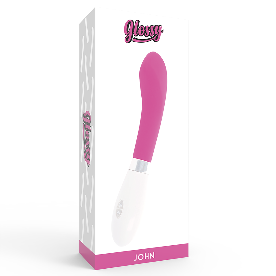 Glossy-John Vibrator Roz-Silicon, 10 Trepte, Waterproof 6 img 78519 0014501d047f5ccbb3ccffcce8f8b4c3 1