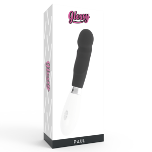 Glossy-Paul Vibrator Black-Silicon, 10 Trepte, Waterproof 9 Glossy-Paul Vibrator Black-Silicon, 10 Trepte, Waterproof - imagine 3
