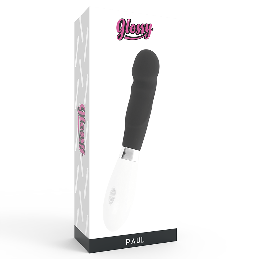 Glossy-Paul Vibrator Black-Silicon, 10 Trepte, Waterproof 3 img 78526 148241ab5706b622b8d44c0d70074e0f 1