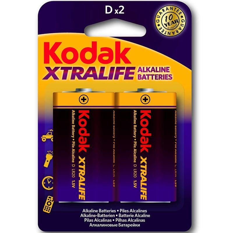 Kodak-Xtralife Baterii Alcaline LR20 D LR20 1.5V 1 Kodak-Xtralife Baterii Alcaline LR20 D LR20 1.5V · Baterii & Accesorii