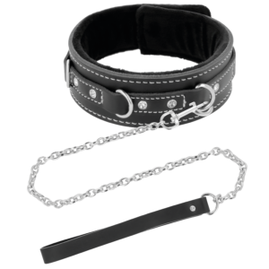 Darkness Bondage-Guler de Postură din Piele Căptușit cu Lesă 12 Darkness Bondage-Guler de Postură din Piele Căptușit cu Lesă - imagine 6