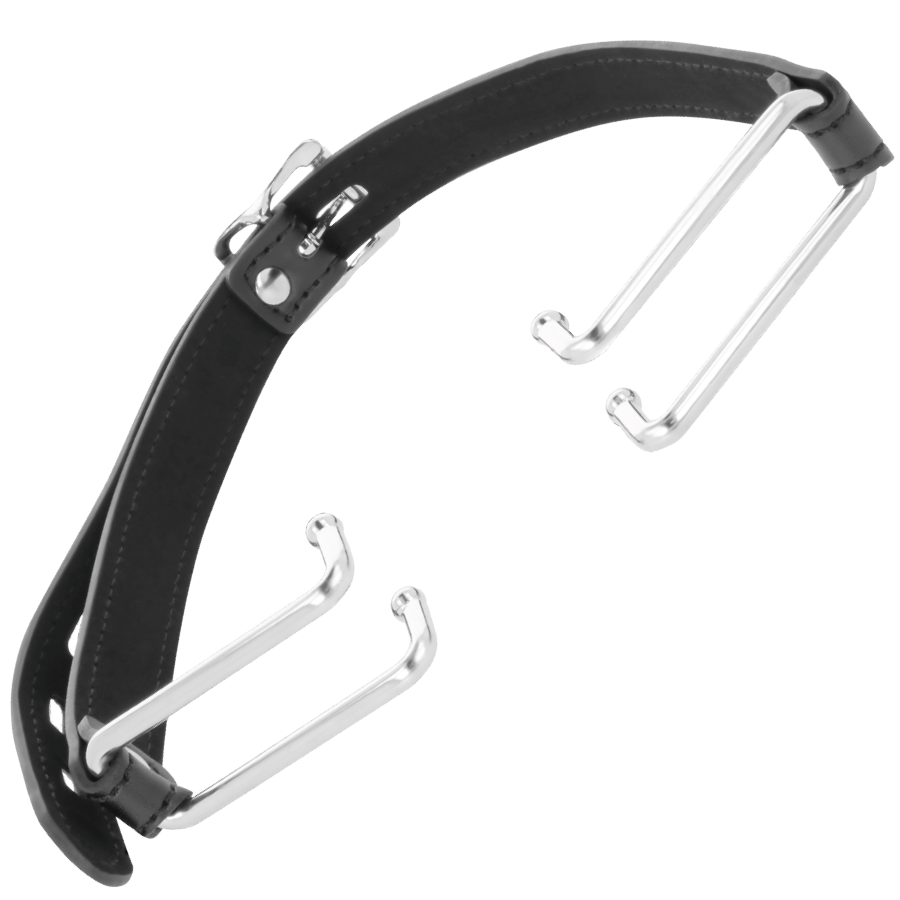 Darkness Bondage-Gag cu Cârlig Negru-Piele Ecologica, Waterproof 5 img 78906 10cab80e0a4845e8e037a07d18a46f15 1