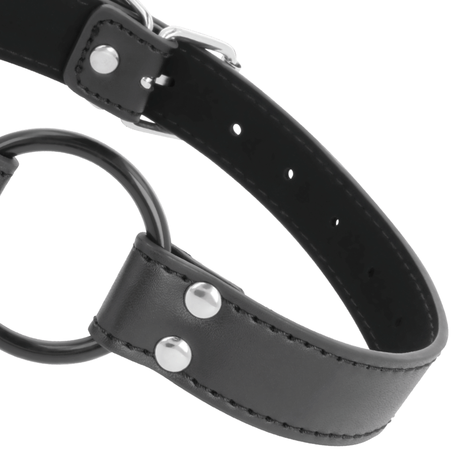 Darkness Bondage-Gag cu Inel Diametru 3.6 cm-Piele Ecologica 4 img 78910 0943203557a8348bac67374325360a51 1