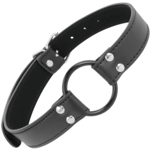 Darkness Bondage-Gag cu Inel Diametru 3.6 cm-Piele Ecologica 7 Darkness Bondage-Gag cu Inel Diametru 3.6 cm-Piele Ecologica - imagine 2