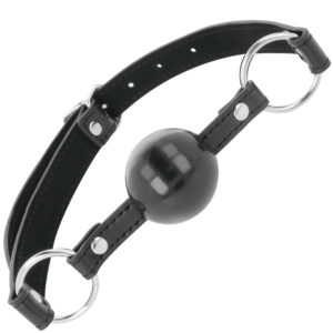 Darkness Bondage-Darkness Gag cu Minge Negru-Piele Ecologica 8 Darkness Bondage-Darkness Gag cu Minge Negru-Piele Ecologica - imagine 3