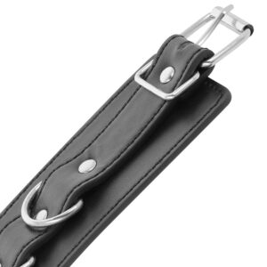 Darkness Bondage-Cătușe Reglabile din Piele pentru Glezne, Negre 14 Darkness Bondage-Cătușe Reglabile din Piele pentru Glezne, Negre - imagine 6