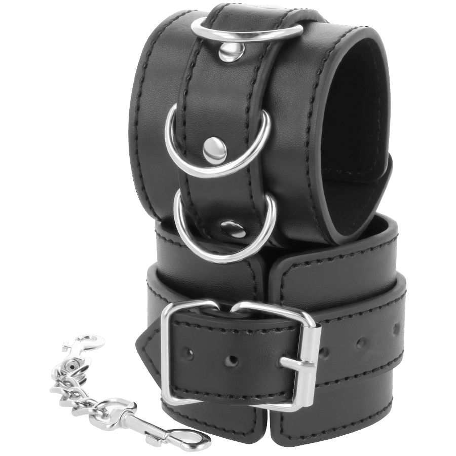 Darkness Bondage-Cătușe Reglabile din Piele pentru Glezne, Negre 2 img 79063 f8ac0842e905f025154328a675d177e5 1