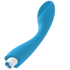 G-spot-Gylbert Turquoise Blue Vibrator pentru G-spot-Silicon, 10 - imagine 5