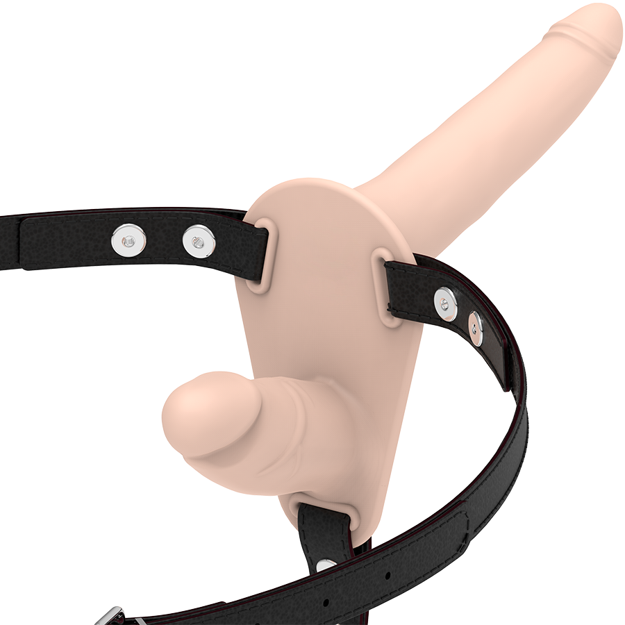 Fetish Submissive Harness-Ham Dublă Penetrare Flesh-Silicon