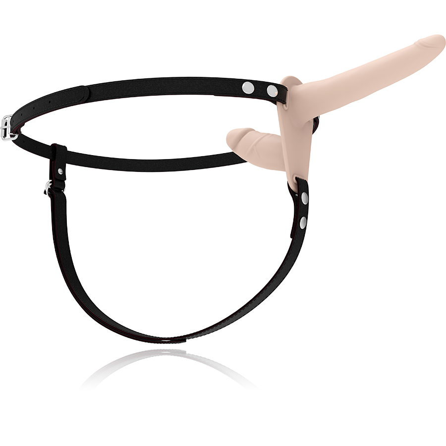 Fetish Submissive Harness-Ham Dublă Penetrare Flesh-Silicon · Strapon & Harness (imaginea 4)