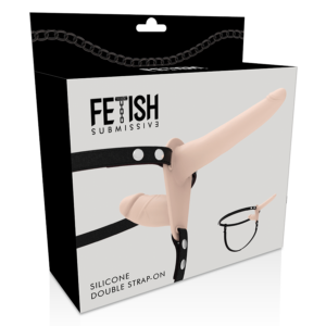 Fetish Submissive Harness-Ham Dublă Penetrare Flesh-Silicon · Strapon & Harness (imaginea 5)