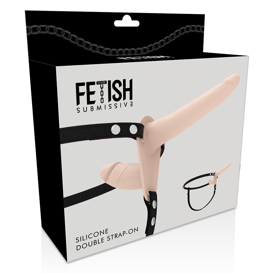 Fetish Submissive Harness-Ham Dublă Penetrare Flesh-Silicon · Strapon & Harness (imaginea 5)