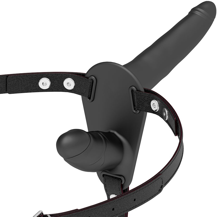 Fetish Submissive Harness-Ham pentru Dublă Penetrare Negru-Silicon 1 Fetish Submissive Harness-Ham pentru Dublă Penetrare Negru-Silicon · Strapon & Harness