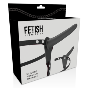 Fetish Submissive Harness-Ham Negru din Silicon cu Vibrator 15 10 Fetish Submissive Harness-Ham Negru din Silicon cu Vibrator 15 - imagine 4