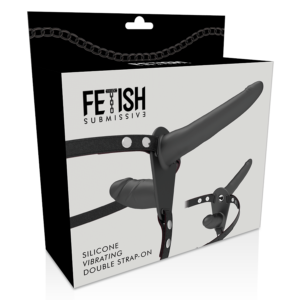 Fetish Submissive Harness-Ham Dublă Penetrare cu Vibrator 10 Fetish Submissive Harness-Ham Dublă Penetrare cu Vibrator - imagine 4