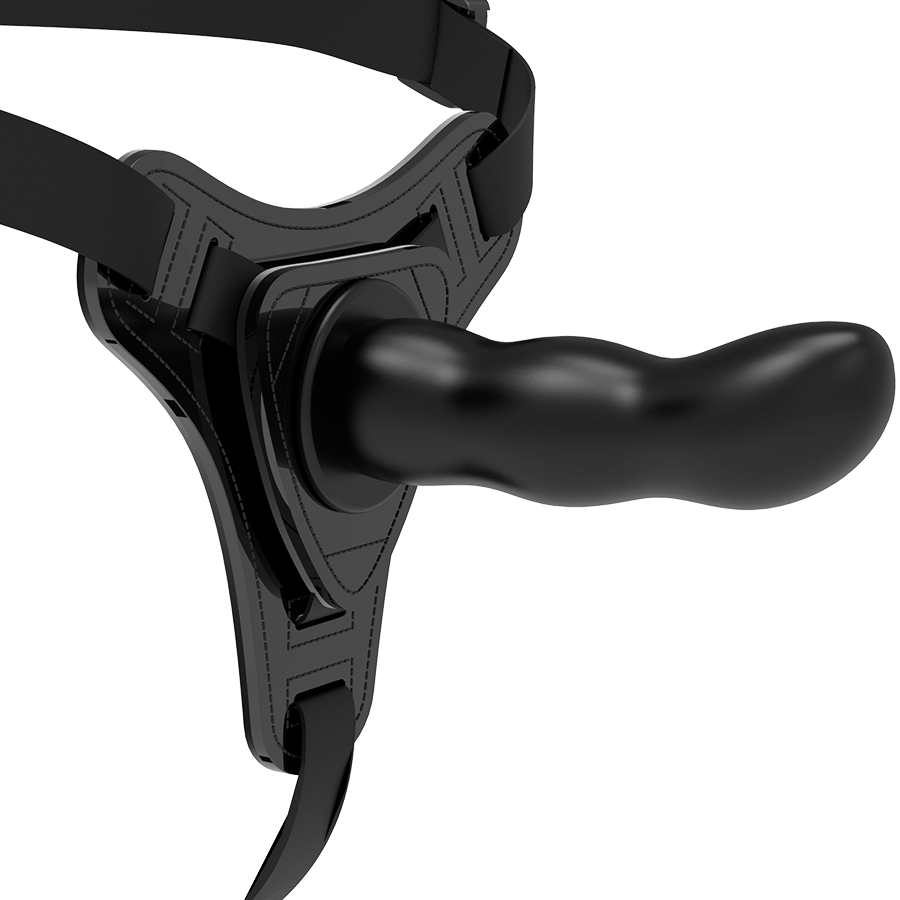 Fetish Submissive Harness-Ham Negru din Silicon G-spot 16 cm 1 Fetish Submissive Harness-Ham Negru din Silicon G-spot 16 cm · Strapon & Harness