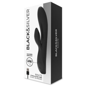 Black&silver-Kaultz Touch Control Vibrator-Silicon, 10 Trepte 18 Black&silver-Kaultz Touch Control Vibrator-Silicon, 10 Trepte - imagine 8