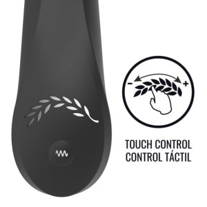Black&silver-Kaultz Touch Control Vibrator-Silicon, 10 Trepte 13 Black&silver-Kaultz Touch Control Vibrator-Silicon, 10 Trepte - imagine 3