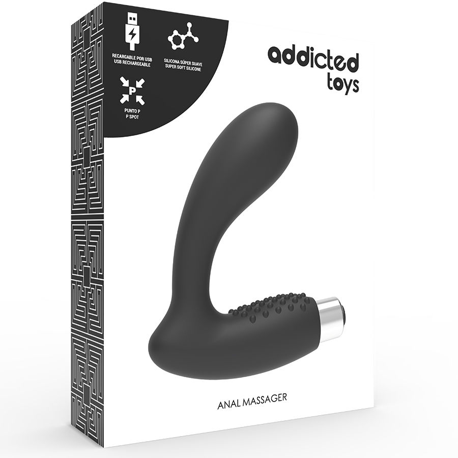 Addicted Toys - Vibrator Prostatic Reîncărcabil Model 5 - Negru 4 img 79455 532e11d2f7926fa9fbd260a3e9b23fb3 1
