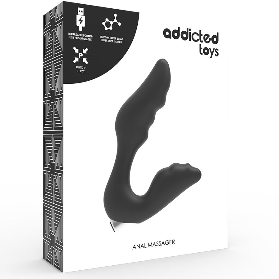 Addicted Toys - Vibrator Prostatic Reîncărcabil Model 6 - Negru 5 img 79463 9e0bdf6bb670cd538b775143786f04af 1