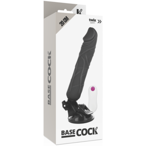 Basecock-Vibrator Realistic cu Telecomandă, 20 cm - imagine 3